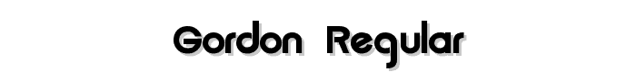 Gordon Regular font